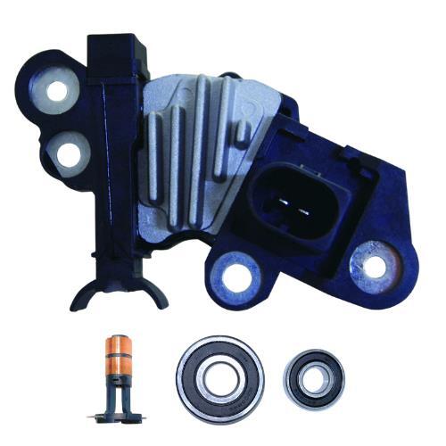 For New Alternator kit 6 Porsche Regulator Brushes Bearings Slip Ring