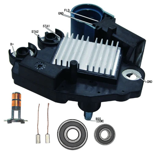 For New Alternator kit 6 BMW Regulator Brushes Bearings Slip Ring