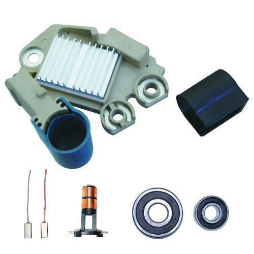 For New Alternator kit 6 Valeo BMW Mercedes Regulator Brushes Bearings Slip Ring