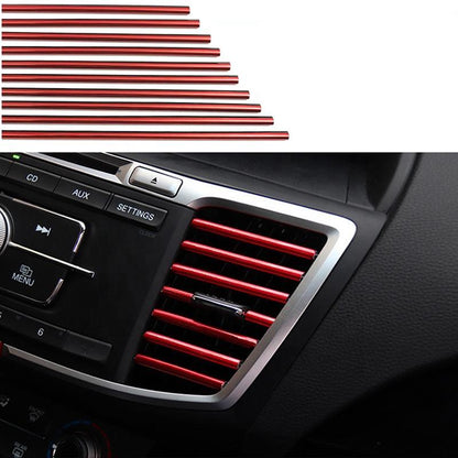 Car Air Conditioner Air Vent Decorative Strips, 10 Pieces DIY Decoration Strips