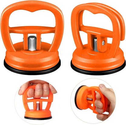 2X Heavy Duty Suction Cup Car Dent Remover Puller Car Rubber Pad Lifter Orange