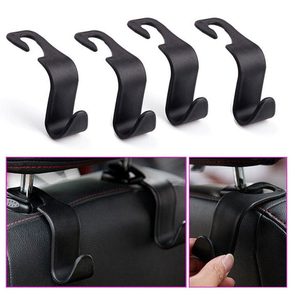 4 Packs Car Seat Front Back Headrest Hooks Truck for Coat Purse Bag Free Gift