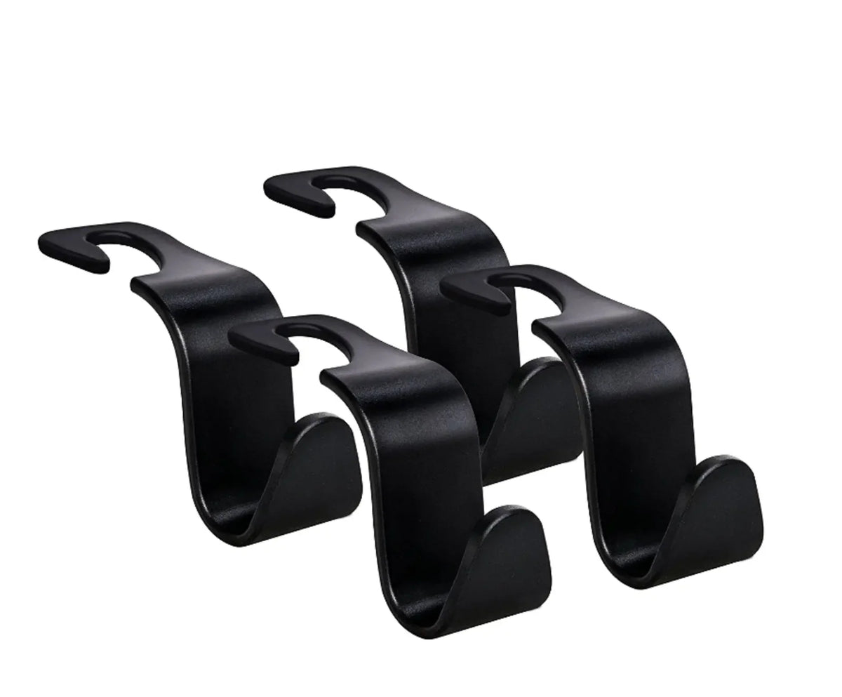 4Pcs Car Seat Back Headrest Hooks Hanger Holder Hook for Bag Purse Cloth Grocery