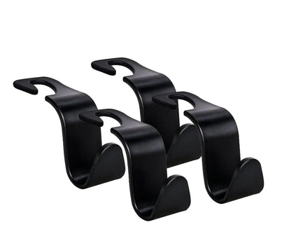 4Pcs Car Seat Back Headrest Hooks Hanger Holder Hook for Bag Purse Cloth Grocery