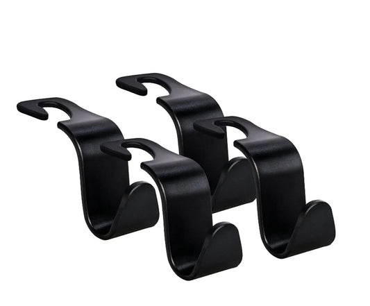 4Pcs Car Seat Back Headrest Hooks Hanger Holder Hook for Bag Purse Cloth Grocery