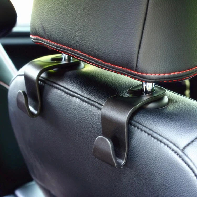 4Pcs Car Seat Back Headrest Hooks Hanger Holder Hook for Bag Purse Cloth Grocery