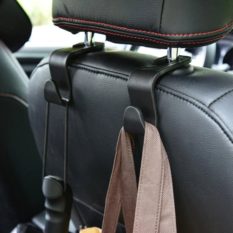 4Pcs Car Seat Back Headrest Hooks Hanger Holder Hook for Bag Purse Cloth Grocery