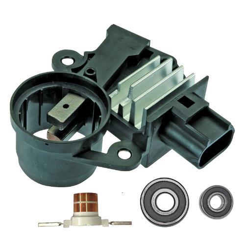 For New Alternator kit 6 Ford Lincoln Mazda Regulator Brushes Bearings Slip Ring