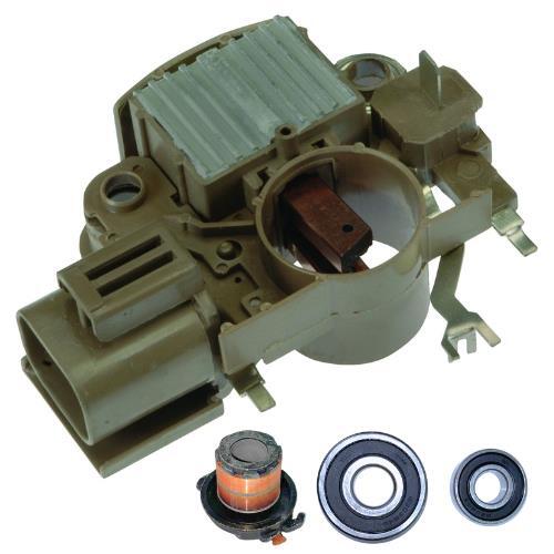 For New Alternator kit 6 Ford Mazda Mercury Regulator Brush Bearings Slip Ring