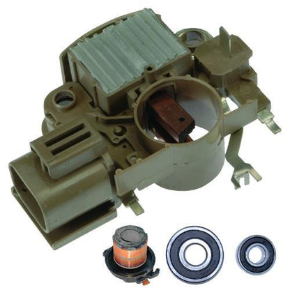 For New Alternator kit 6 Ford Mazda Mercury Regulator Brush Bearings Slip Ring
