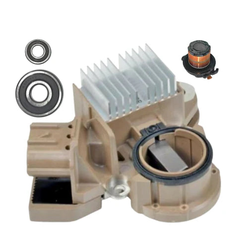 For New Alternator kit 6 Infiniti Nissan Regulator Brush Bearings Slip Ring