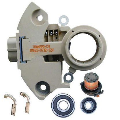 For New Alternator kit 6 Ford Lincoln Mazda Mercury Regulator Brush Bearing Slip