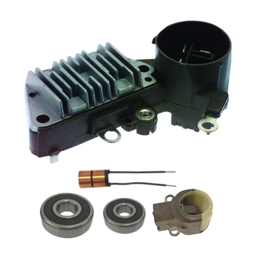 For New Alternator kit 6 Acura Honda Regulator Brush Holder Bearings Slip Ring