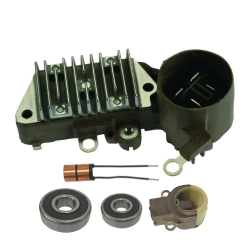 For New Alternator kit 6 Acura Honda Regulator Brush Holder Bearings Slip Ring