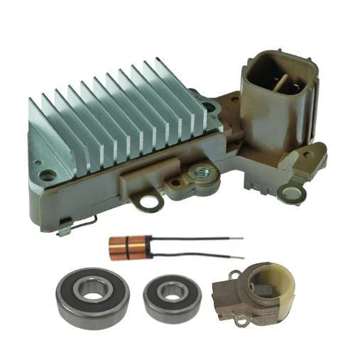 Fits New Alternator kit 6 Honda Regulator Brush Holder Bearings Slip Ring