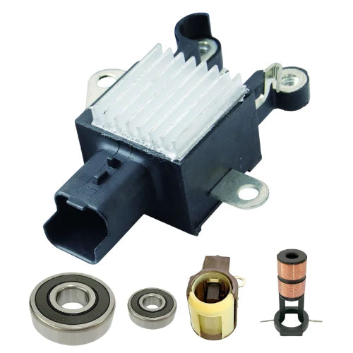 For New Alternator kit 6 Jeep Regulator Brush Holder Bearings Slip Ring