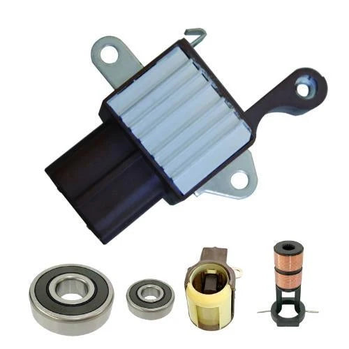 For New Alternator kit 6 Jeep Regulator Brush Holder Bearings Slip Ring