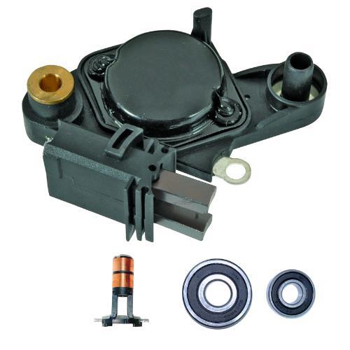 For New Alternator kit 6 Audi BMW Mercedes Volkswagen Regulator Brushes Bearings