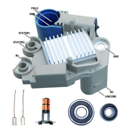For New Alternator kit 6 Valeo Dodge Freightliner Jeep MercedesRegulator Bearing
